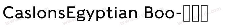 CaslonsEgyptian Boo字体转换 CaslonsEgyptian Boo字体转换